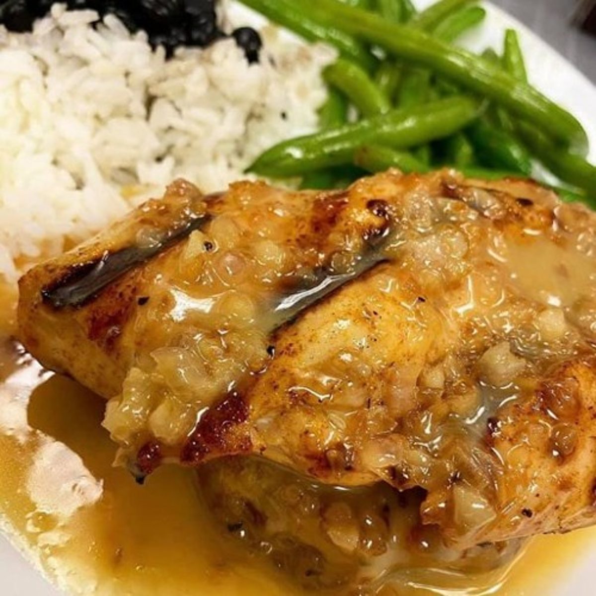Peach-Stuffed Chicken
